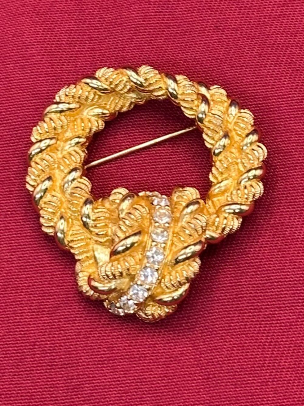 VTG Christian Dior Luxury Gold Plated Pin/Brooch - Picture 5 of 15
